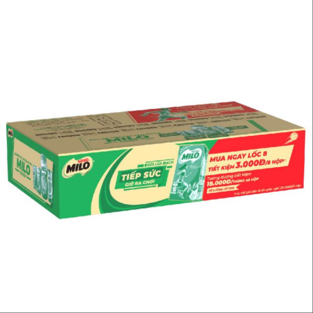 1 thùng Sữa Milo 110 ml(6 lốc 48 hộp)