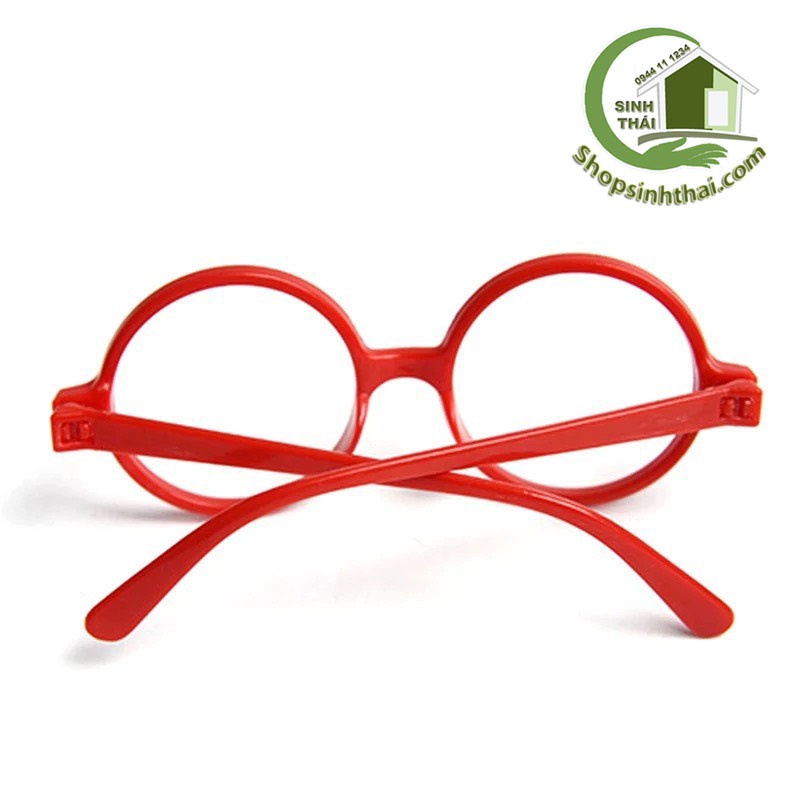 Mắt kính trẻ em màu đỏ  - tặng kèm túi đựng