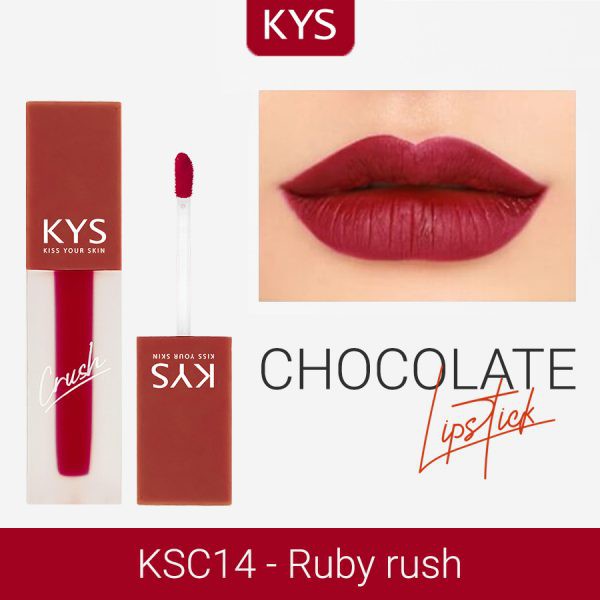 Son kem KYS Chocolate Crush ĐỎ NHUNG KSC14 – RUBY RUSH