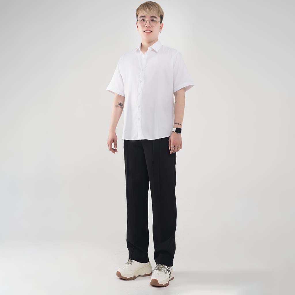 Quần tây âu đen ống rộng nam BIGSIZE MALTRIK chất vải cao cấp không nhăn quần suông Hàn Quốc có size lớn đến 120kg