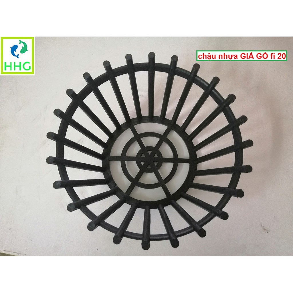 [SIEURE] 50 CHẬU NHỰA GIẢ GỖ TRỒNG LAN FI 20 - NSX Bình Thuận Plastic! hàng đẹp, phân phối chuyên nghiệp.