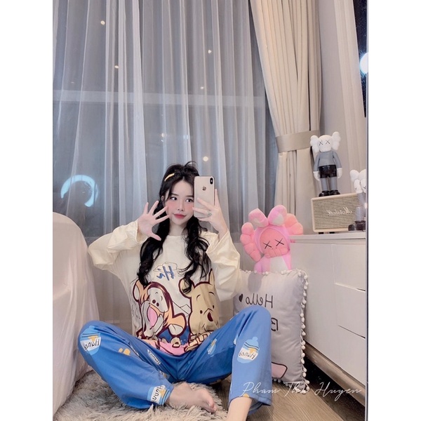 Bộ cotton mặc nhà