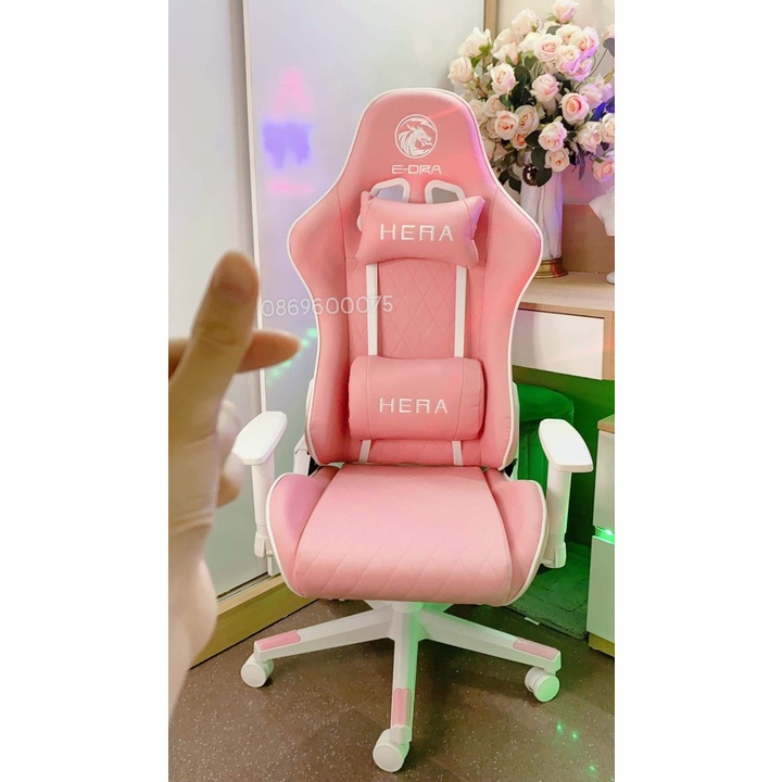 Ghế Gaming Edra EGC224 Hera Pink, Hàng Chính Hãng