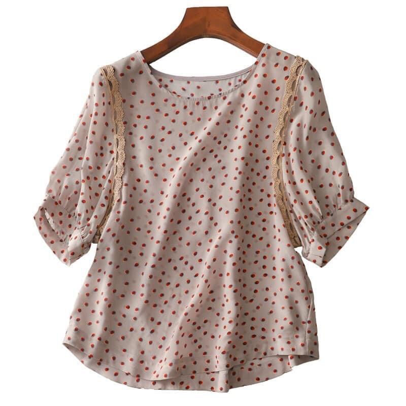 Y43611-Áo nữ hè tay ngắn fom rộng hàng nhập