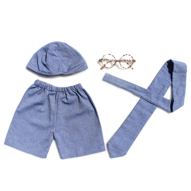 Bộ Trang Phục 4 Món Bằng Cotton Thời Trang Kèm Nón Buộc Dây Nơ Dùng Chụp Ảnh Sinh Nhật / Lễ Hội Cho Bé