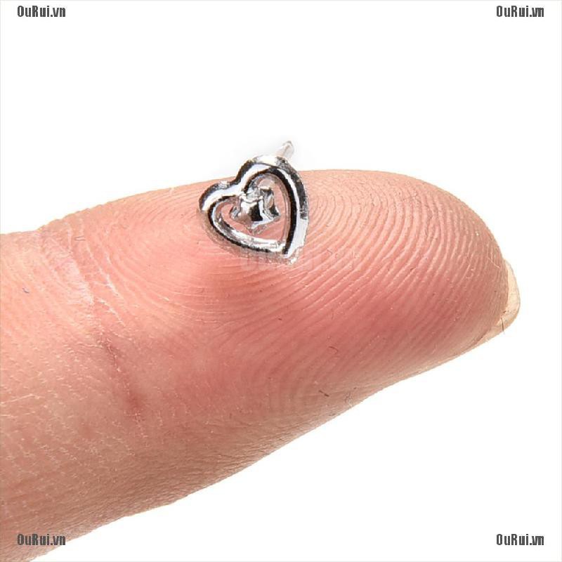 Set 24 đôi khuyên tai nhựa mạ bạc thời trang