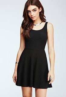 Đầm thun gân xoè nữ hiệu Forever21