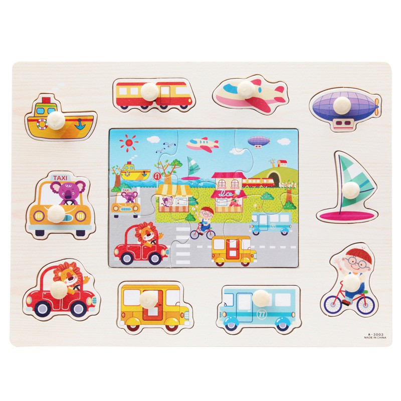 Bộ đồ chơi xếp hình bằng gỗ nhiều kiểu độc đáo cho trẻ em