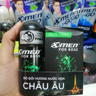 [Mua 1 tặng 1] Lăn khử mùi Xmen For-Boss 50ml tặng 10 gói dầu gội boss
