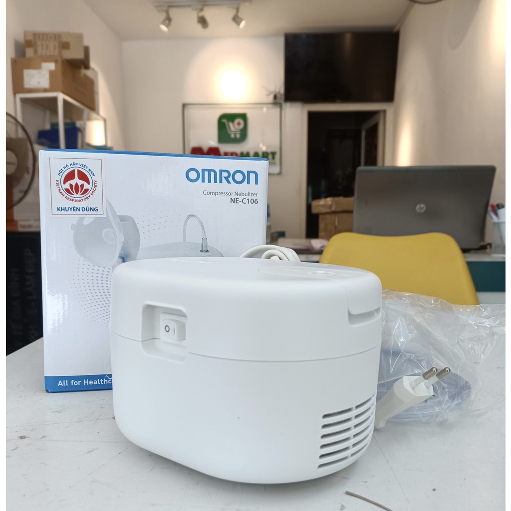 Máy Xông Xông Khí Dung OMRON NE-C106 Xông Mũi Họng Bảo Hành 2 Năm - MEDMART