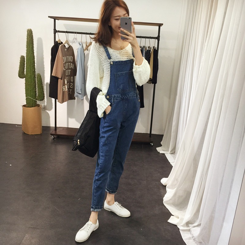 Quần denim Hàn Quốc dáng rộng cho bé gái | BigBuy360 - bigbuy360.vn