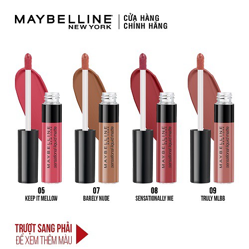 Son Kem Lì Nhẹ Môi Maybelline New York Sensational Liquid Matte Lipstick 7ml | BigBuy360 - bigbuy360.vn