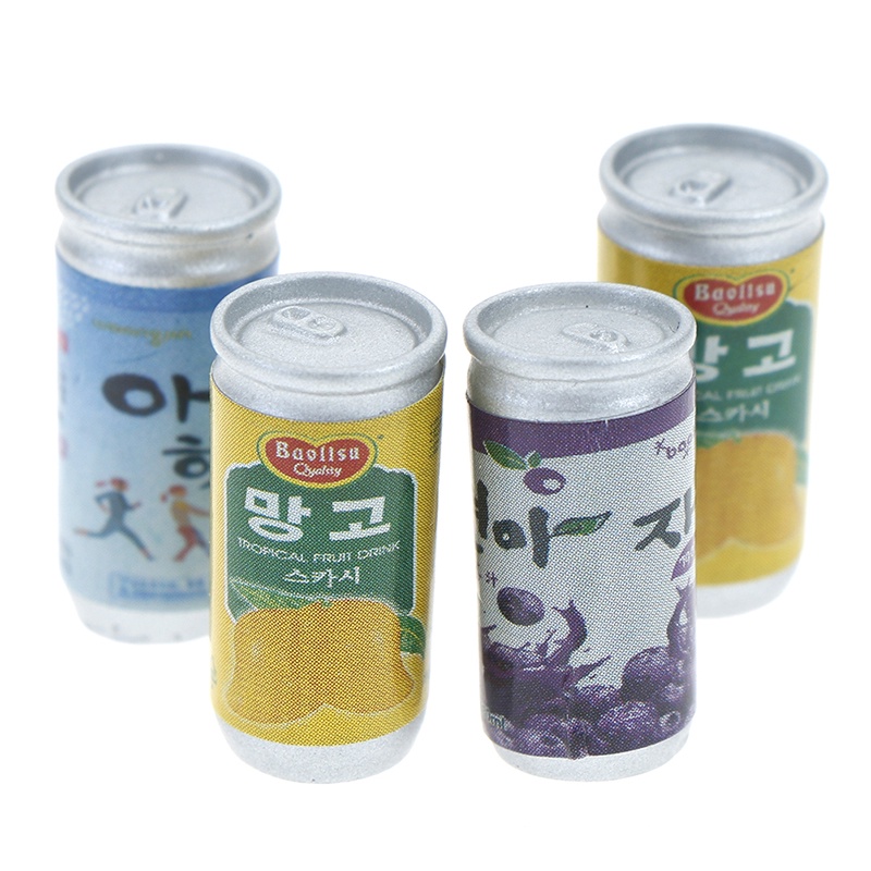 Bộ 4 Bình Nước mini Tỉ Lệ 1: 12 Trang Trí Nhà Búp Bê