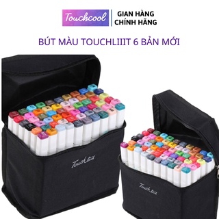 Bút màu Marker Touchliit 6 bản Mới CÓ KHAY Túi Vải 30/60/80 họa cụ bút dạ màu vẽ học sinh
