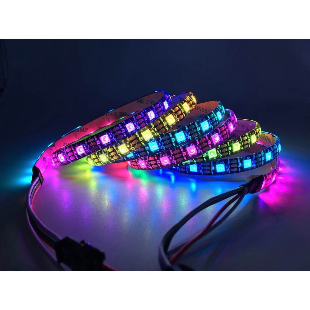 Cuộn Dây Đèn led Trang Trí 1-5m WS2812B 60 pixels/leds/m Smart 5050 RGB 5050 RGB/Trắng PCB/WS2812 IC;IP30/IP65/IP67 DC5V