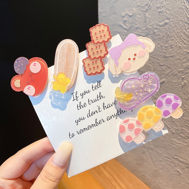 Kẹp Tóc Siêu Dễ Thương Phong Cách Hàn Quốc Dành Cho Bé Gái