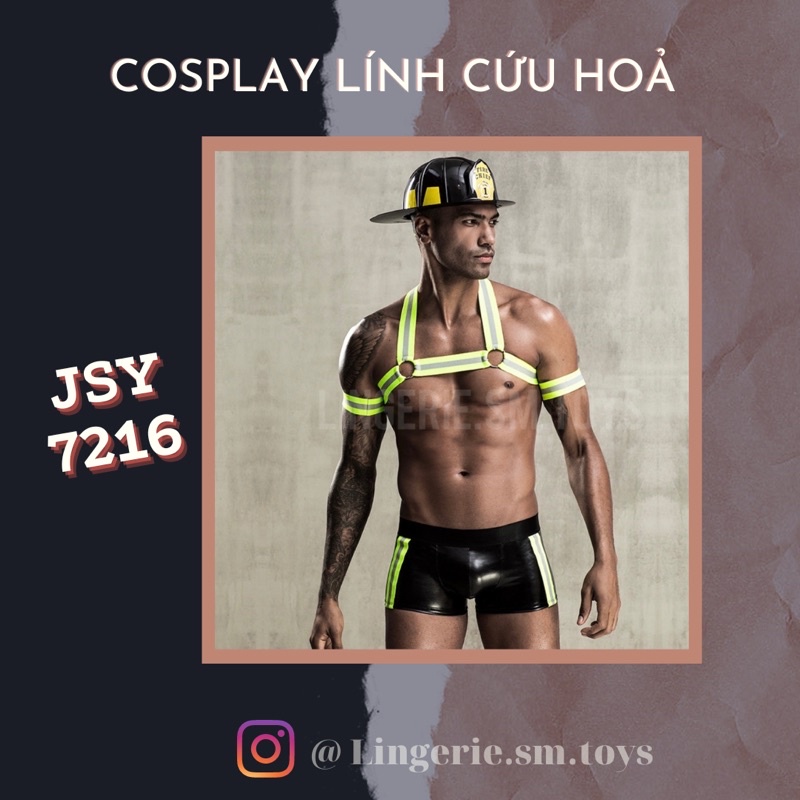 JSY7216 - Đồ Hoá Trang Cho Nam Phong Cách - Chàng Lính Cứu Hoả Mlem