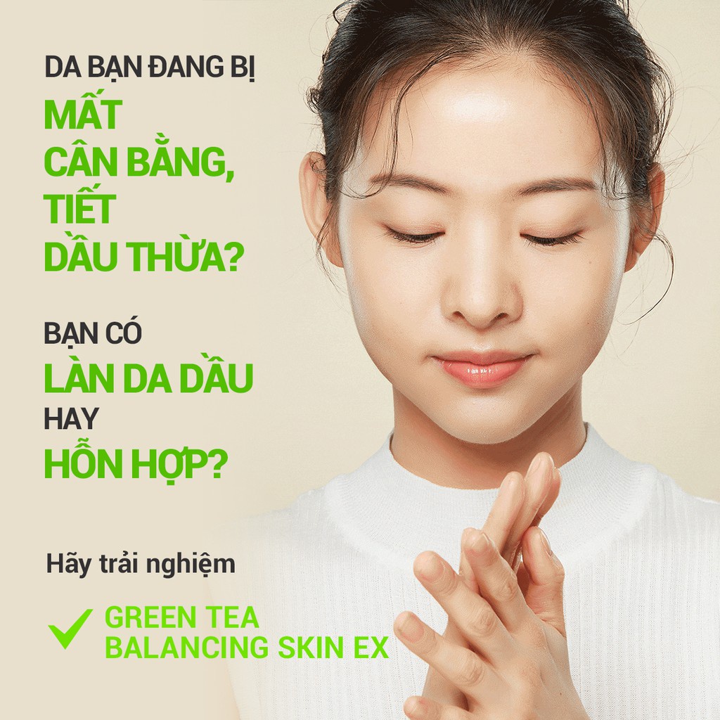 Nước cân bằng độ ẩm innisfree Green Tea Balancing Skin Ex 200ml