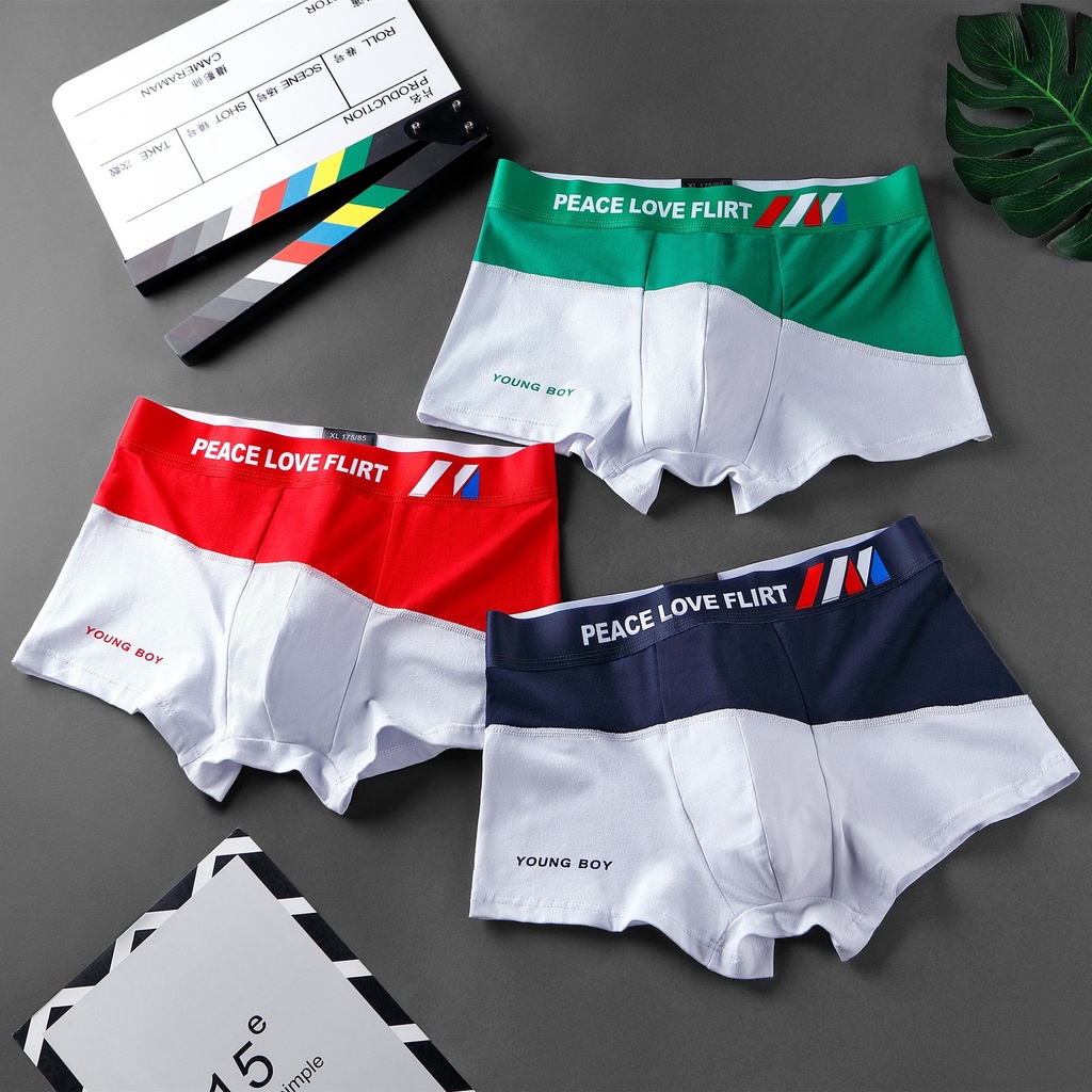 Quần lót đùi Boxer hàn quốc cao cấp-chất cotton co dãn 4 chiều có lớp kháng khuẫn-BEN shop0807 LL1
