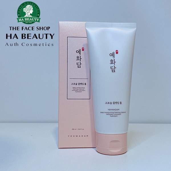 Sữa rửa mặt The Face Shop dưỡng cấp ẩm sạch sâu Hàn Quốc Yehwadam Deep Moisturizing Foaming Cleanser 150ml Hà Beauty