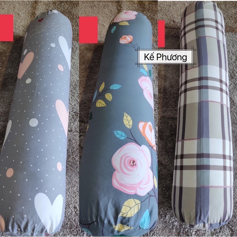 Vỏ gối ôm 80x100 vải Cotton 85 có khóa