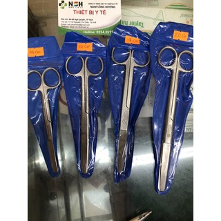 ❤️ Kéo y tế Cắt thuốc thẳng tù, kéo y tế thẳng hai đầu tù Pakistan size 14cm, 16cm, 18cm, 20cm