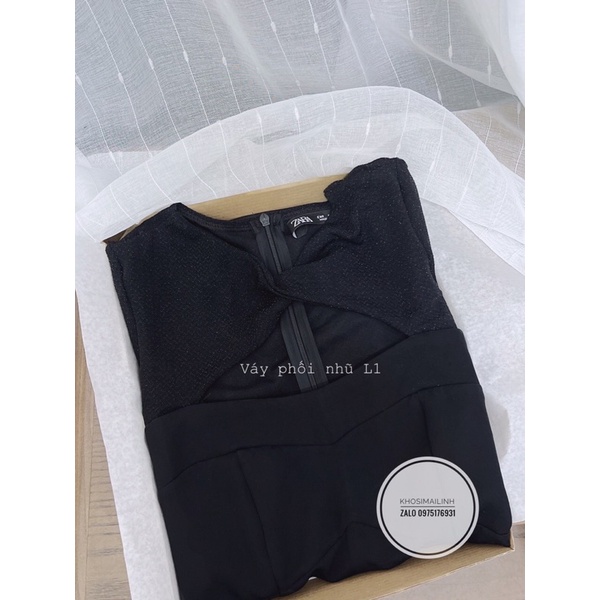⚡️BÁN SỈ⚡️Đầm xoè đen phối nhũ khoét ngực | BigBuy360 - bigbuy360.vn