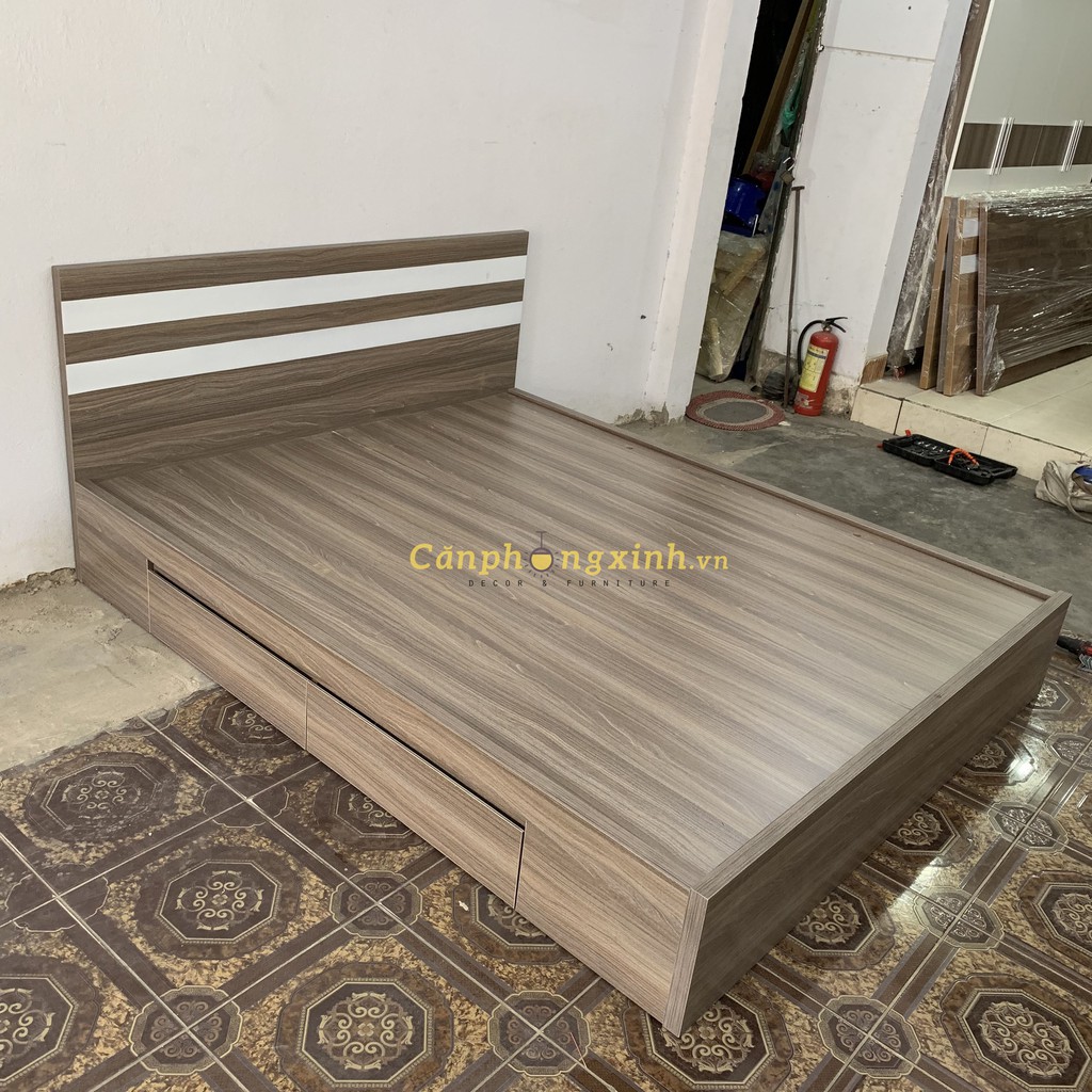 Giường ngủ gỗ cn MDF 2 hộc kéo CPX-G26 | BigBuy360 - bigbuy360.vn