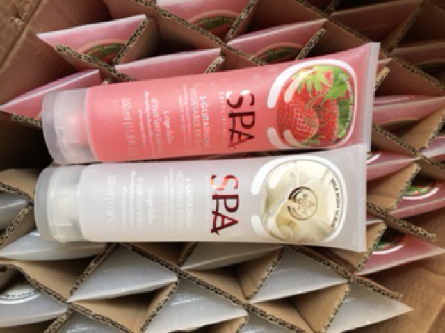 Gel tắm tẩy tế bào da chết body hương hoa quả SPA 350ml | BigBuy360 - bigbuy360.vn