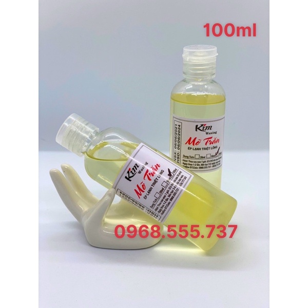 MỠ TRĂN NGUYÊN CHẤT HỖ TRỢ TRIỆT LÔNG 100ml