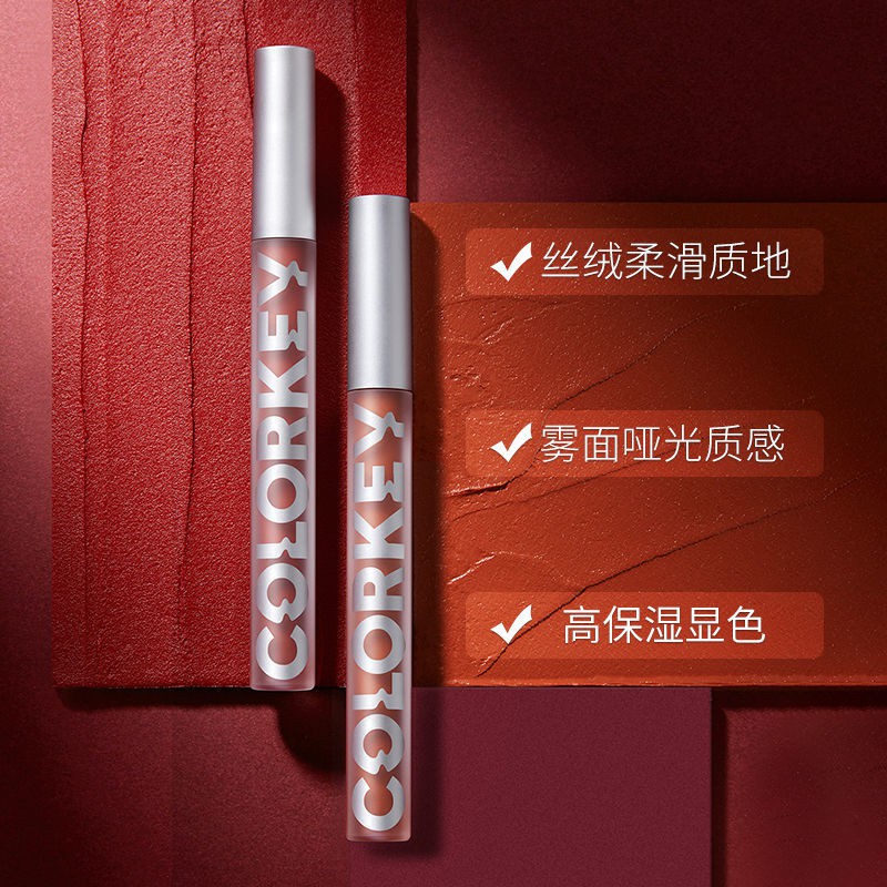 (Hàng Mới Về) Son Kem Lì Màu Sắc Thời Trang Thương Hiệu Colorkey