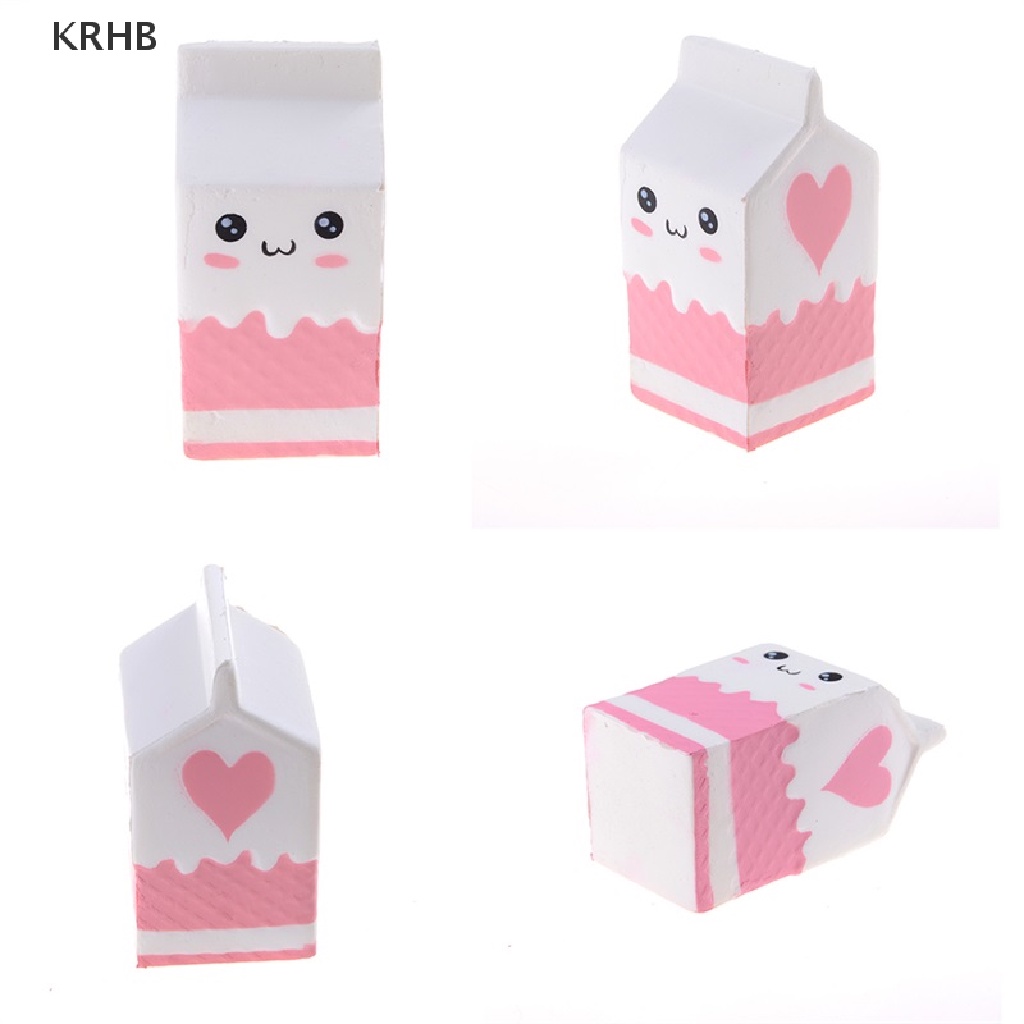 Đồ chơi squishy Giảm Stress Hình Hộp Sữa Dễ Thương Cho Bé Mới