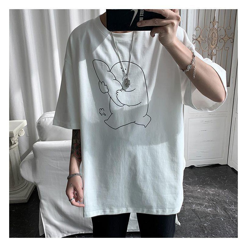 [Mã FAMARAL1 giảm 10K đơn 50K] Áo thun tay lỡ form rộng unisex Tiger.86 AFR125