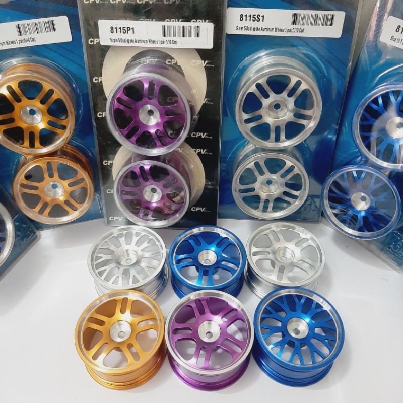 Cặp Mâm Nhôm CPVracing 1.9inch cho xe điều khiển 1/10 onroad, drift, Rock crawler.....