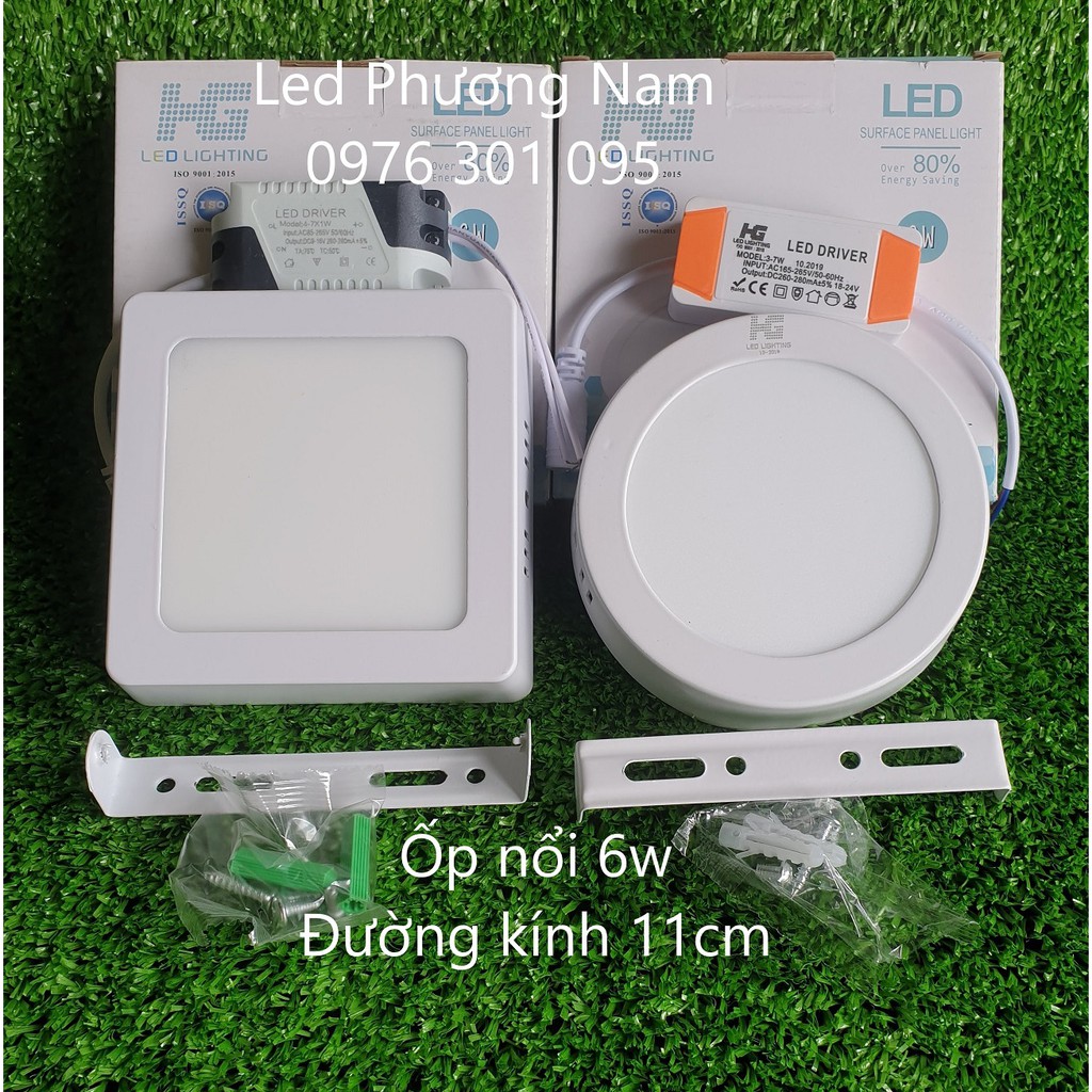 Đèn led ốp trần 6w siêu sáng [ Ốp Nổi ]