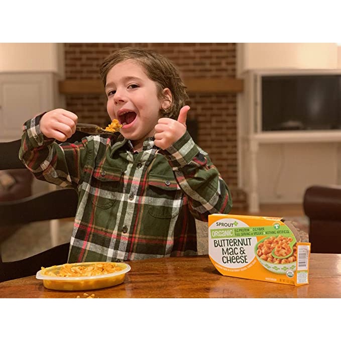 [MẪU MỚI - DATE 02/2024] Nui phomai hữu cơ Sprout Organics Butternut Mac &amp; Cheese cho bé từ 12 tháng 142g