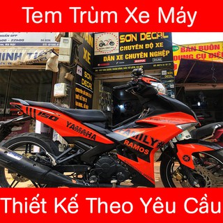 Tem trùm exciter 150 Đỏ Đen FAMILY