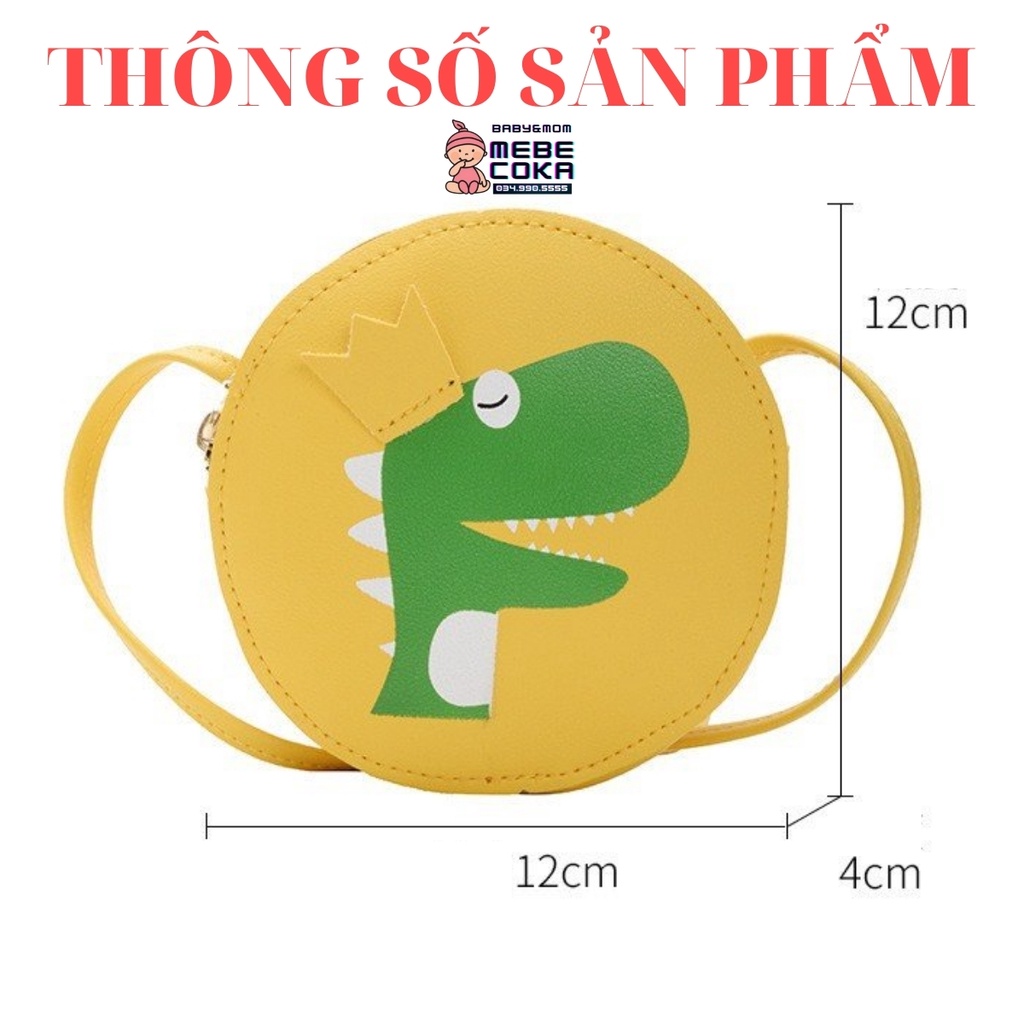 Túi đeo chéo khủng long, túi mini dễ thương phong cách Hàn Quốc cho bé gái