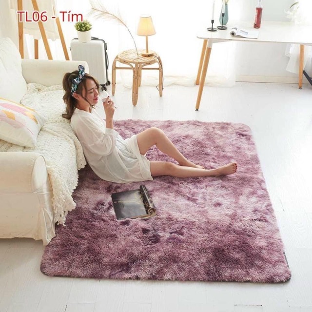 Thảm lông loang sẵn hàng đủ màu đủ size m8*2m và 2m*2m2