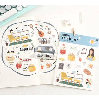 Set Sticker Stick Me giấy washi