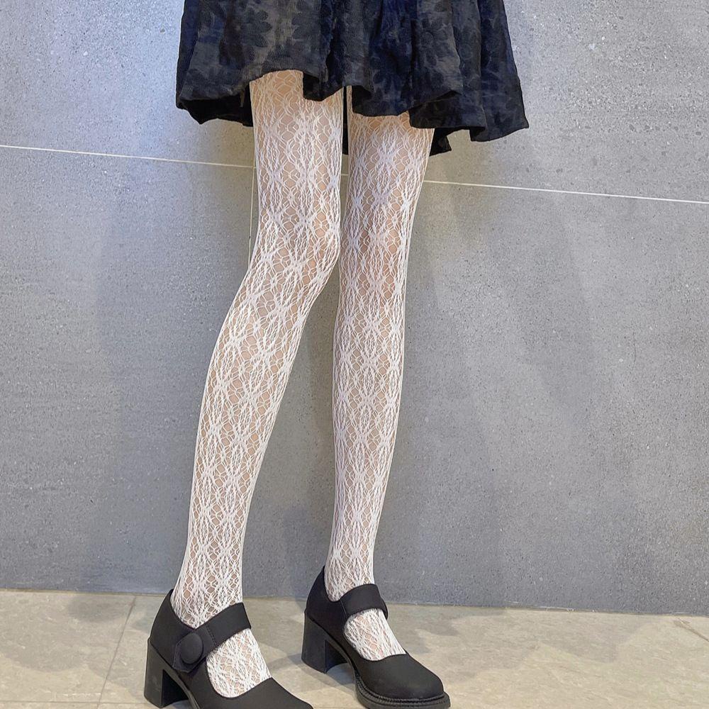 NICKOLAS Quần Tất Lưới Không Đường May Phong Cách Lolita Thời Trang Cho Nữ