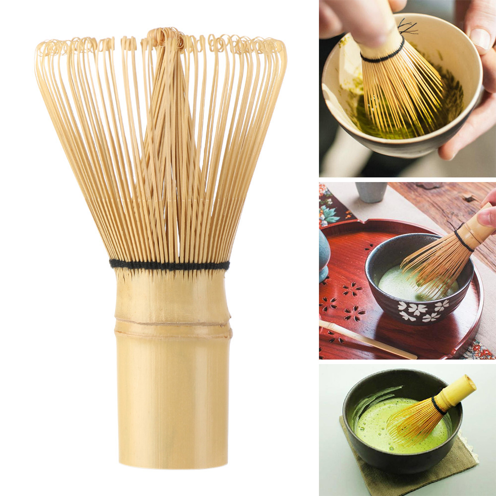 Bộ 100 Cọ Tre Dùng Khuấy Trà Xanh Matcha DIY