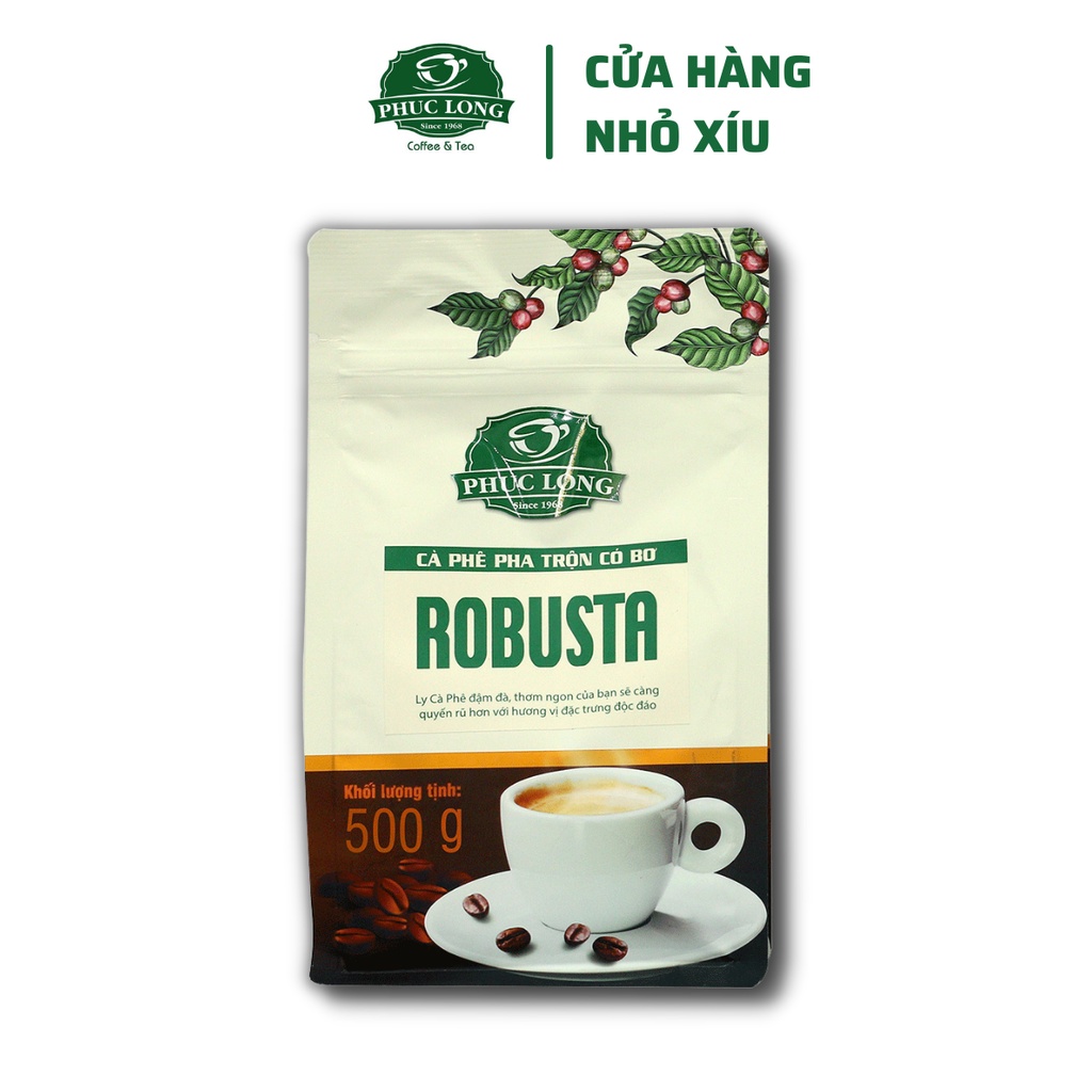 Cà Phê Robusta Có Bơ Phúc Long 200g 500g Đủ cỡ Date mới