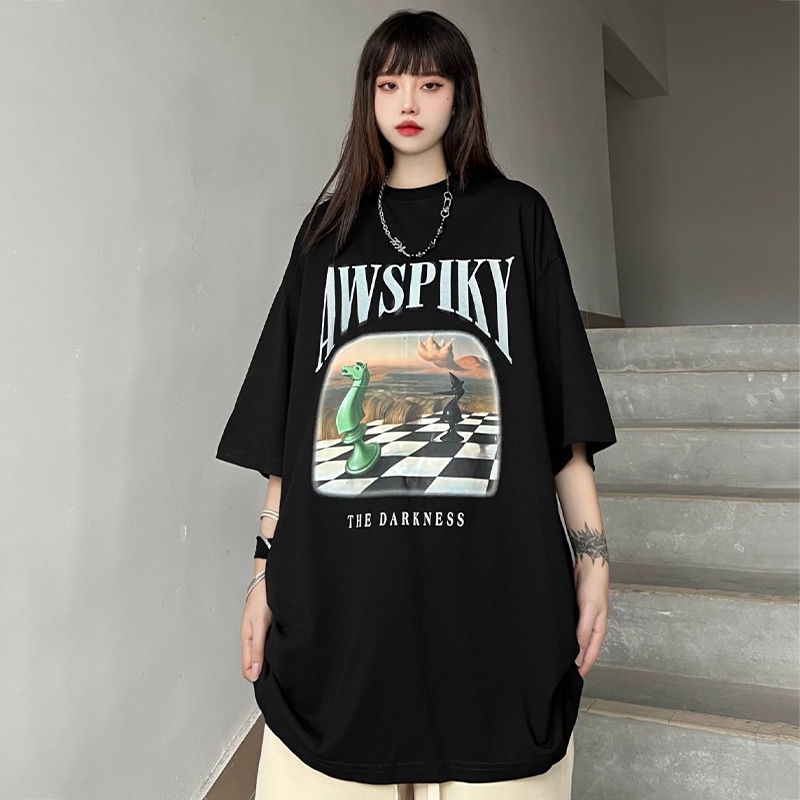 Áo Thun Ngắn Tay Oversize In Họa Tiết Vintage Theo Phong Cách Hip Hop Dành Cho Nam / Nữ / Size S-3XL