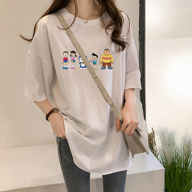 NRVP Áo Thun Ngắn Tay Dáng Rộng Thời Trang Cho Nữ