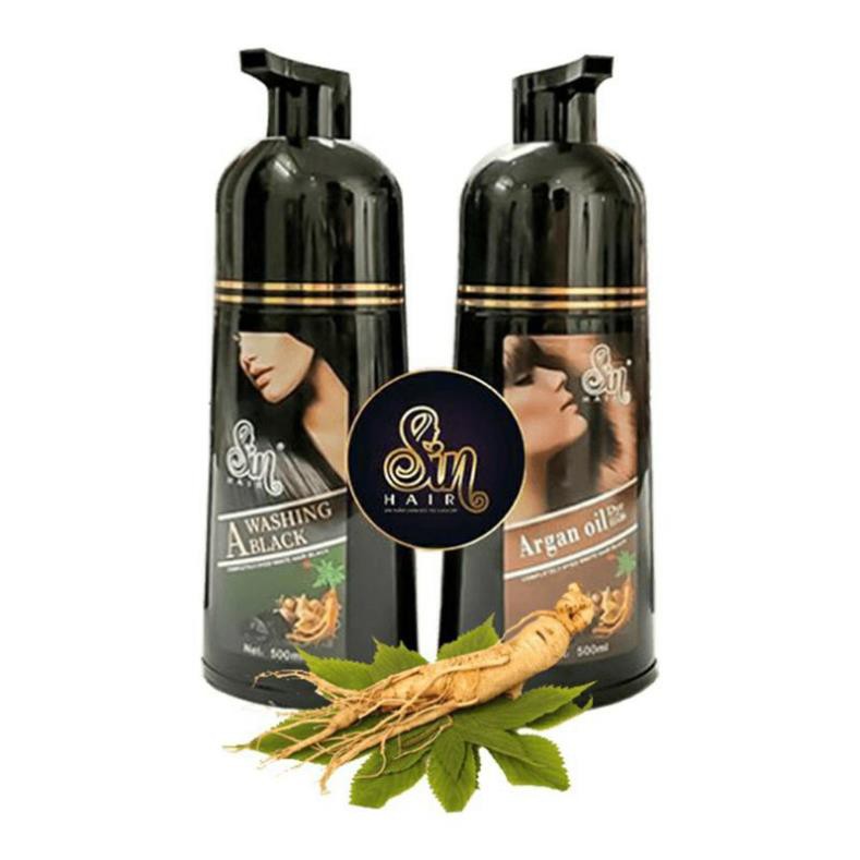 (Chính Hãng) ❤❤ Dầu Gội Phủ Bạc Nhân Sâm Sin Hair 500ml Nhật Bản