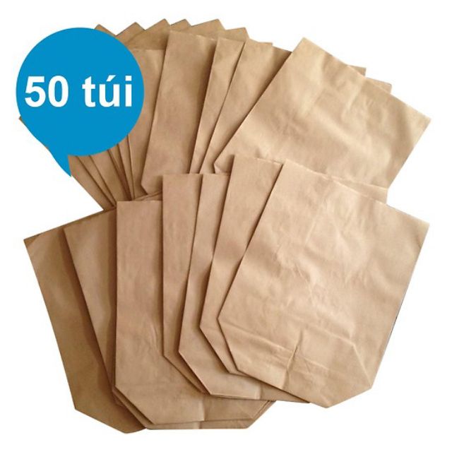 50 túi giấy xi măng đựng thức ăn chiên rán