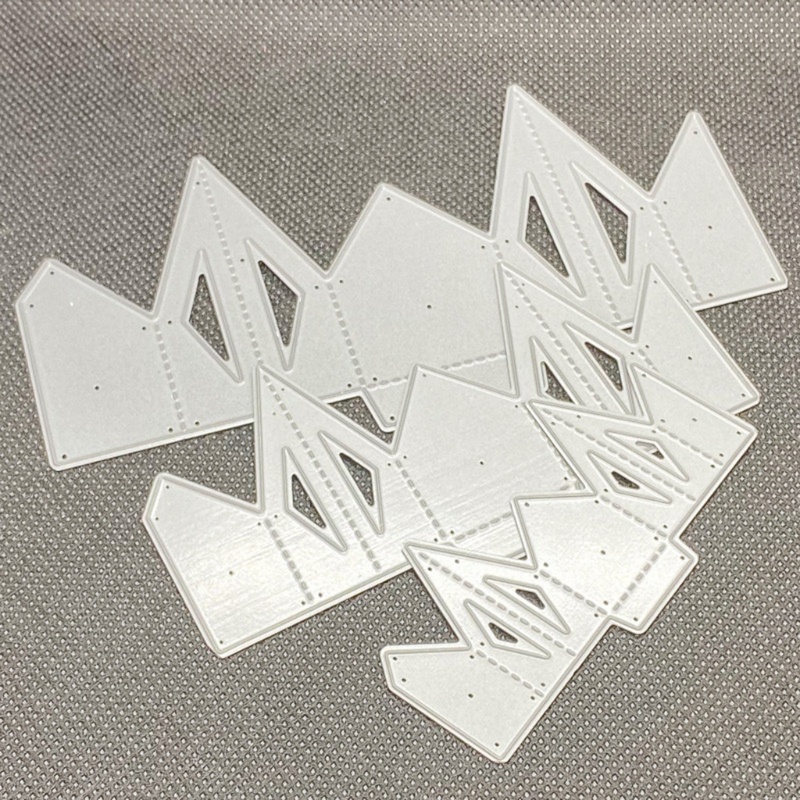 Khuôn Cắt Giấy Kim Loại Hình Hoa 3D Nhiều Tầng Dùng Để Trang Trí Thiệp / Scrapbook