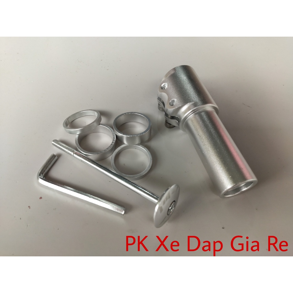 Bộ nâng cổ xe đạp thể thao, Ống nâng cao ghi đông xe đạp bằng nhôm cao cấp - PK Xe Dap Gia Re