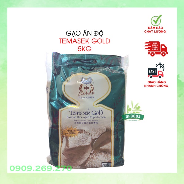 Gạo Basmati Temasek Gold Ấn Độ 5kg